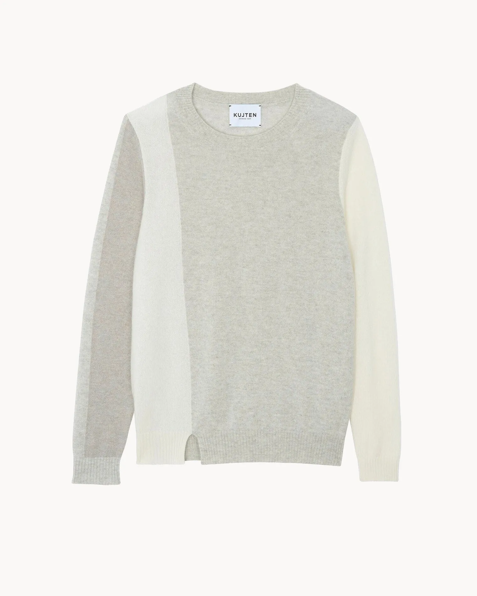 Pull Dorita Colorblock gris bouleau sold by Kutjen