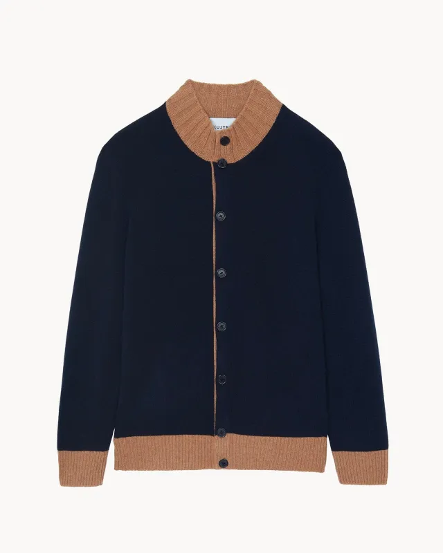 Cardigan Gianni bleu marine foncé sold by Kutjen