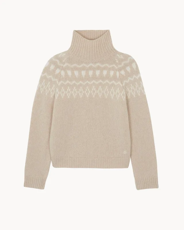 Pull Stelli beige organic made by Kutjen
