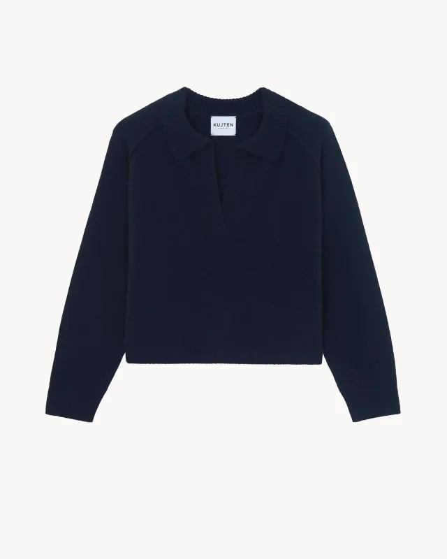 Polo Aenora bleu marine foncé made by Kutjen