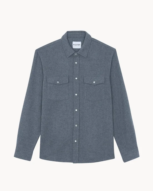 Chemise Timber gris flanelle made by Kutjen