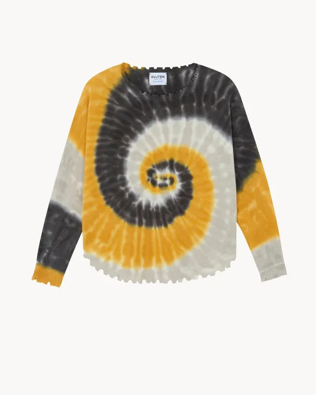 Pull Mela Sunny jaune safran made by Kutjen