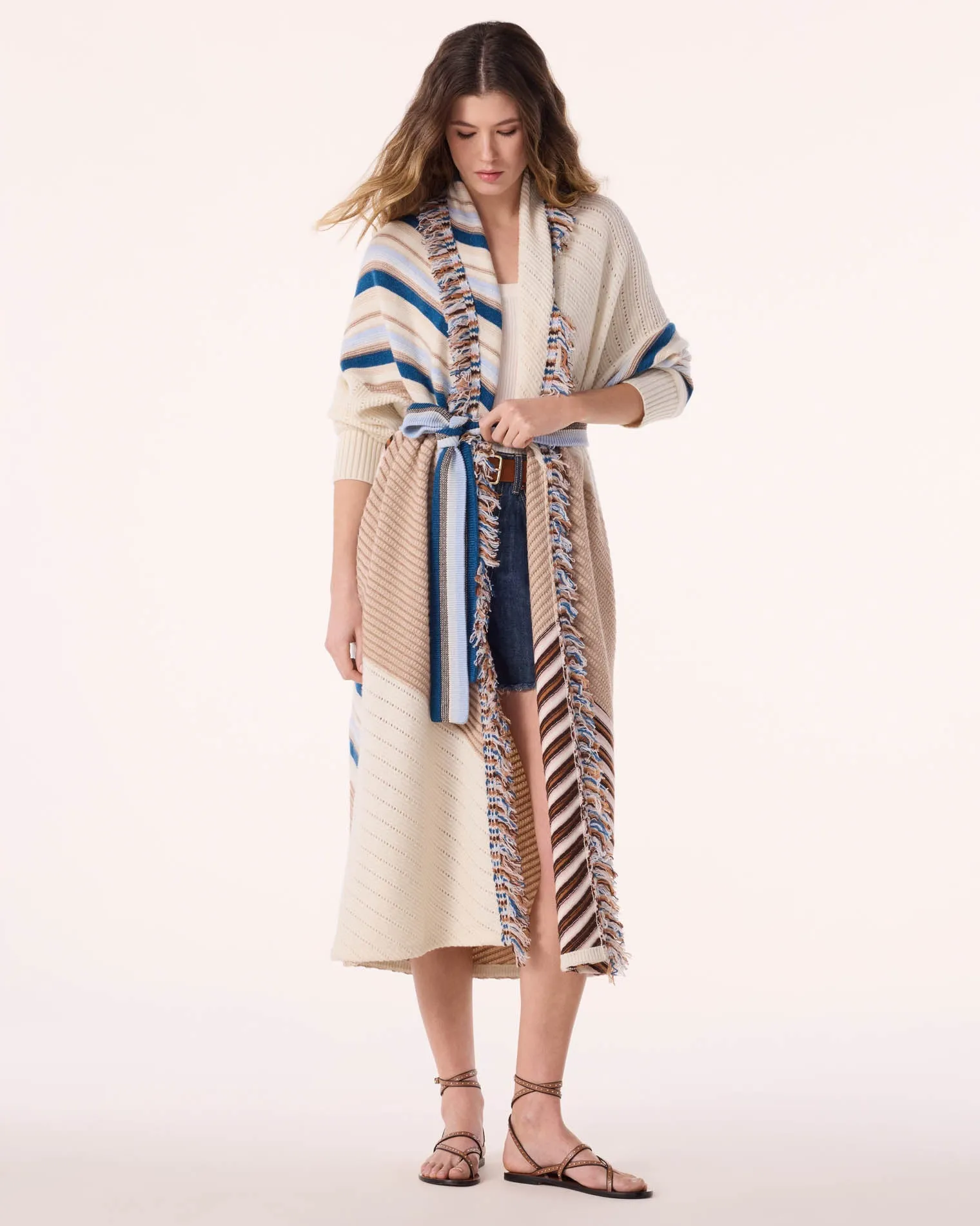 Veste Oumou blanc sold by Kutjen