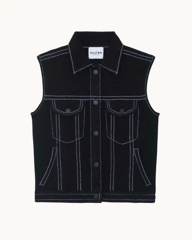 Veste Jess noir sold by Kutjen