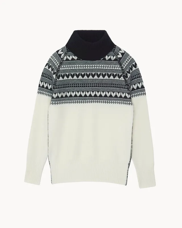 Pull Lotti blanc vintage made by Kutjen