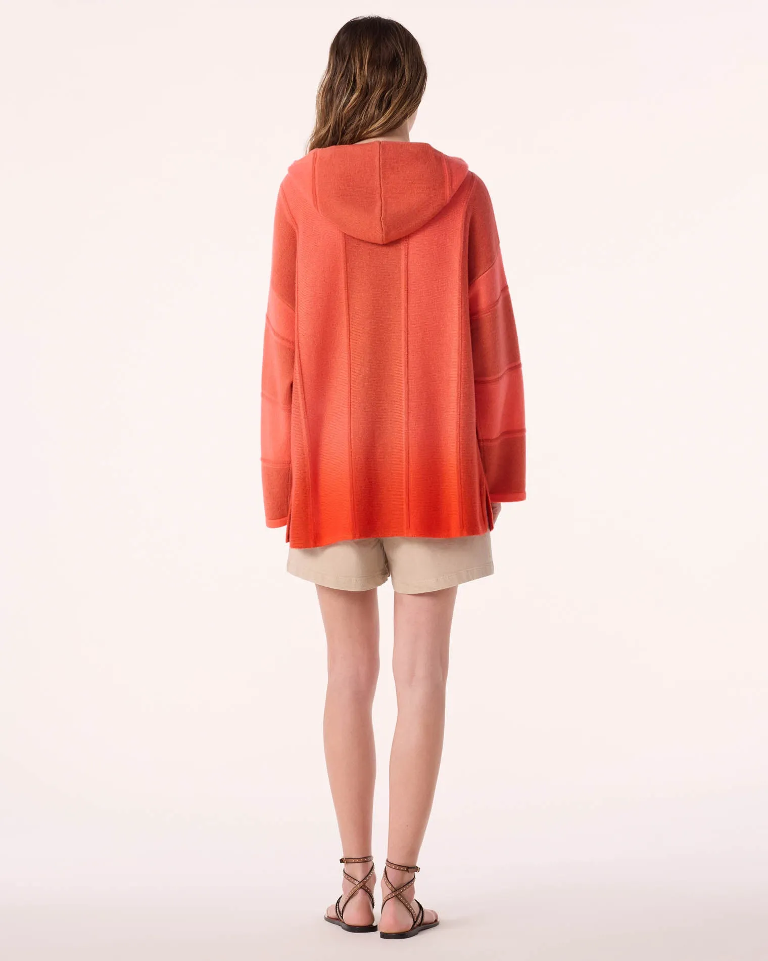 Poncho Baja Dye orange hibiscus sold by Kutjen product image thumbnail 3