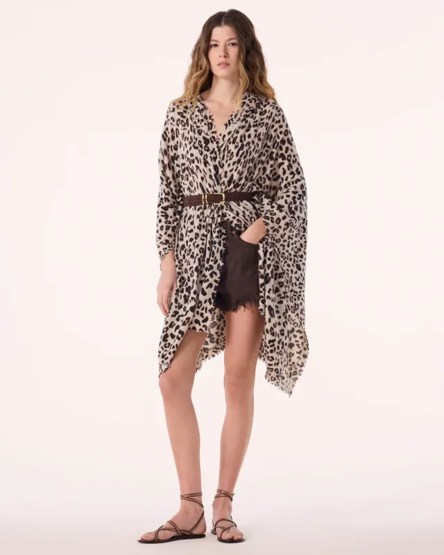 Cape Maty avoine leoprint sold by Kutjen