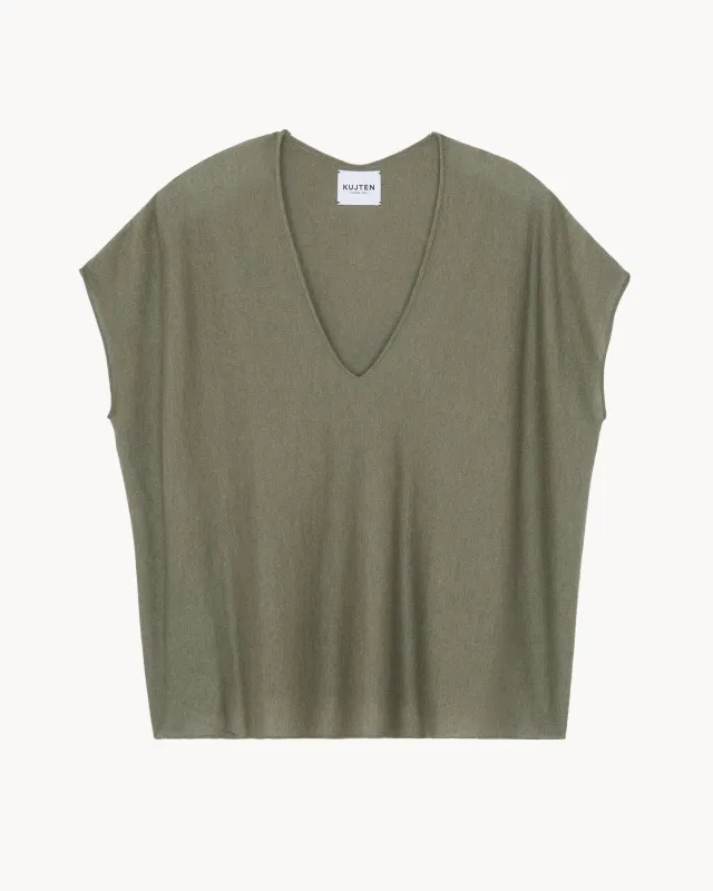 Top Nosy kaki chiné sold by Kutjen