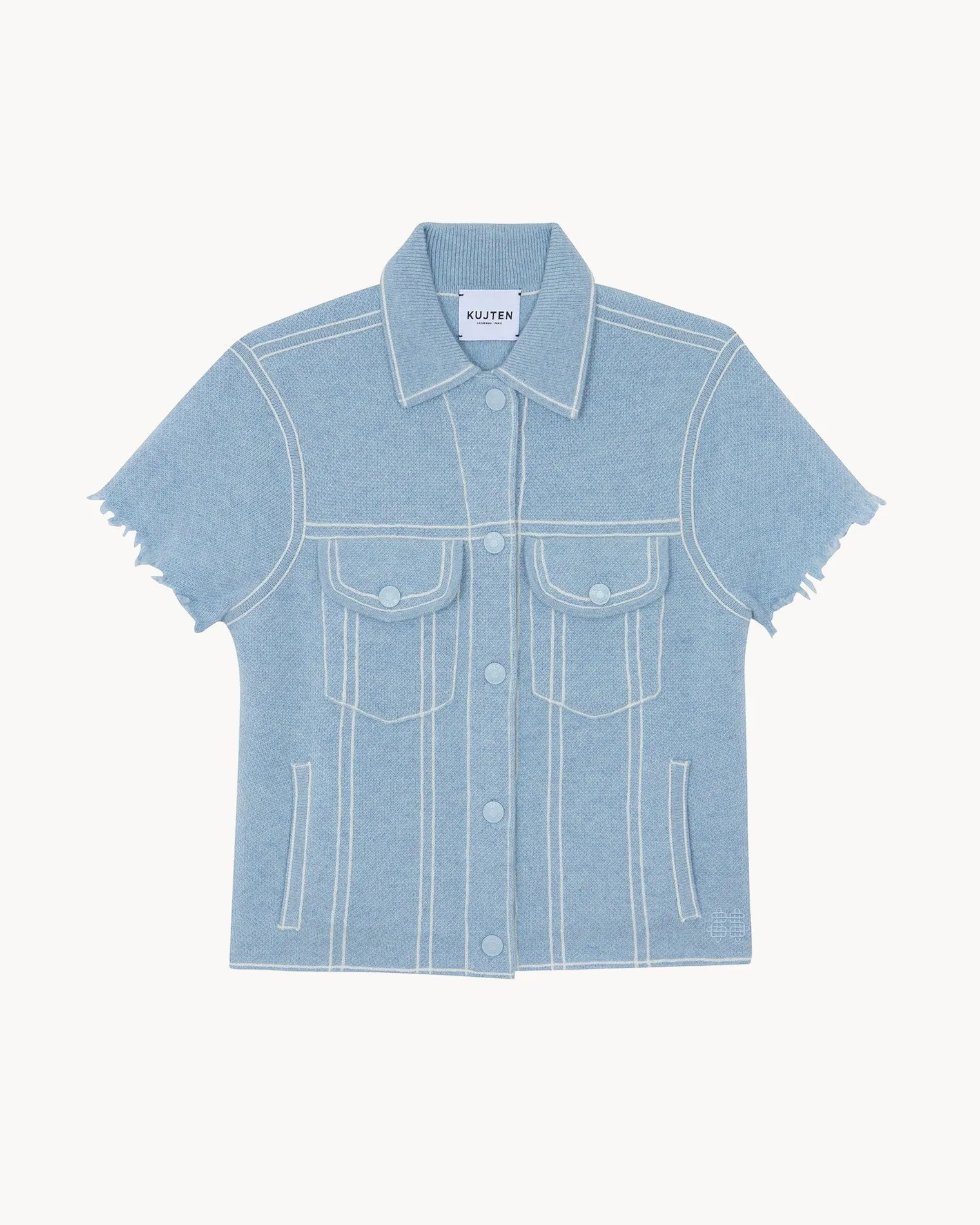 Veste Jessinda bleu ciel brise sold by Kutjen