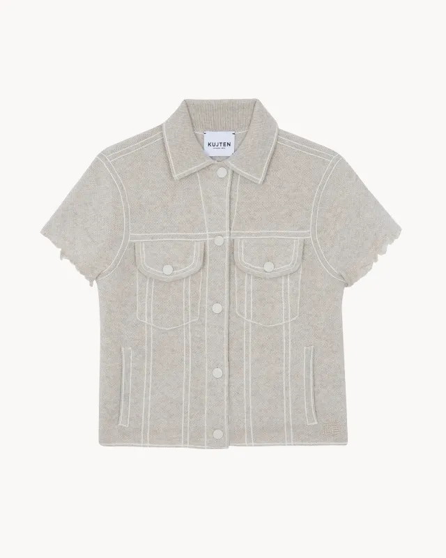 Veste Jessinda avoine sold by Kutjen