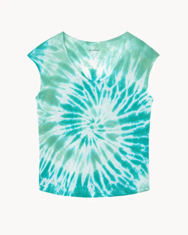 Tee-Shirt Karol Sunny vert jade sold by Kutjen