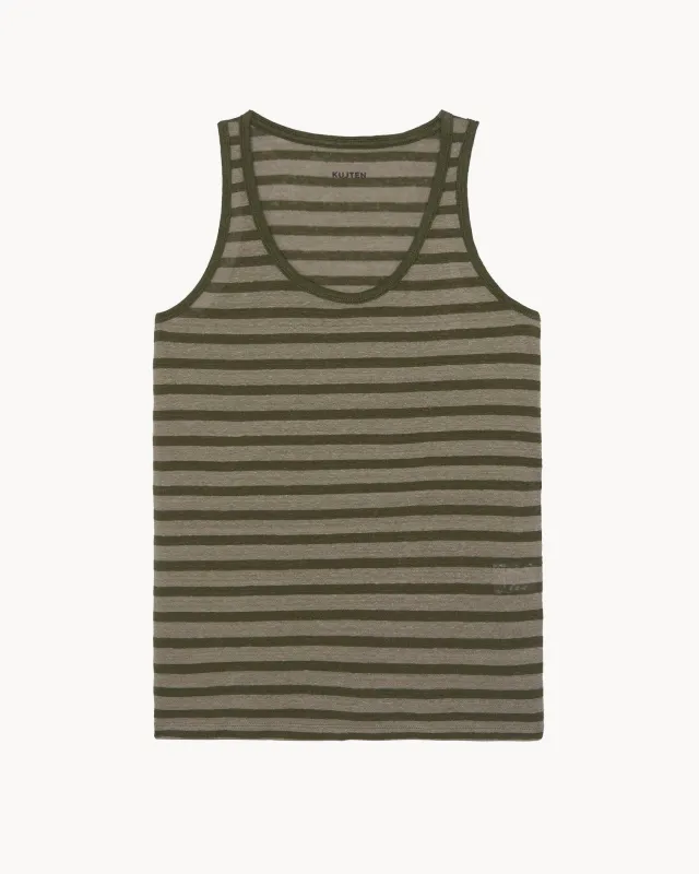 Débardeur Soft Stripes kaki clair sold by Kutjen
