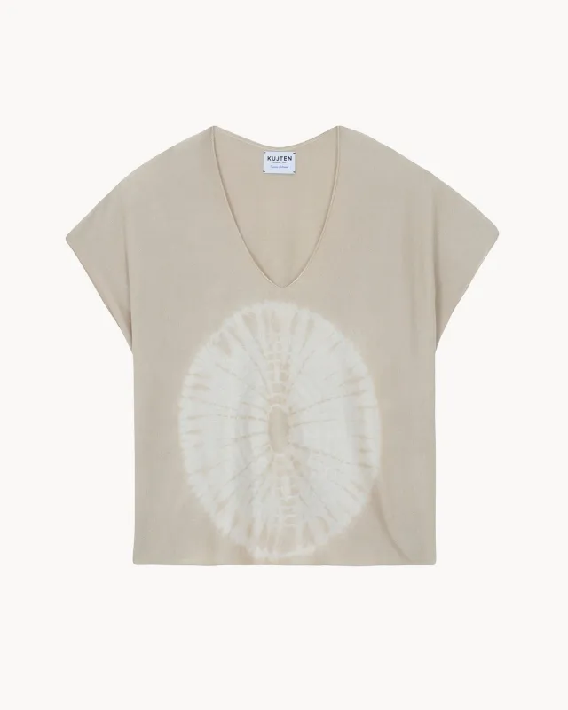 Top Nosy Circle beige organic sold by Kutjen