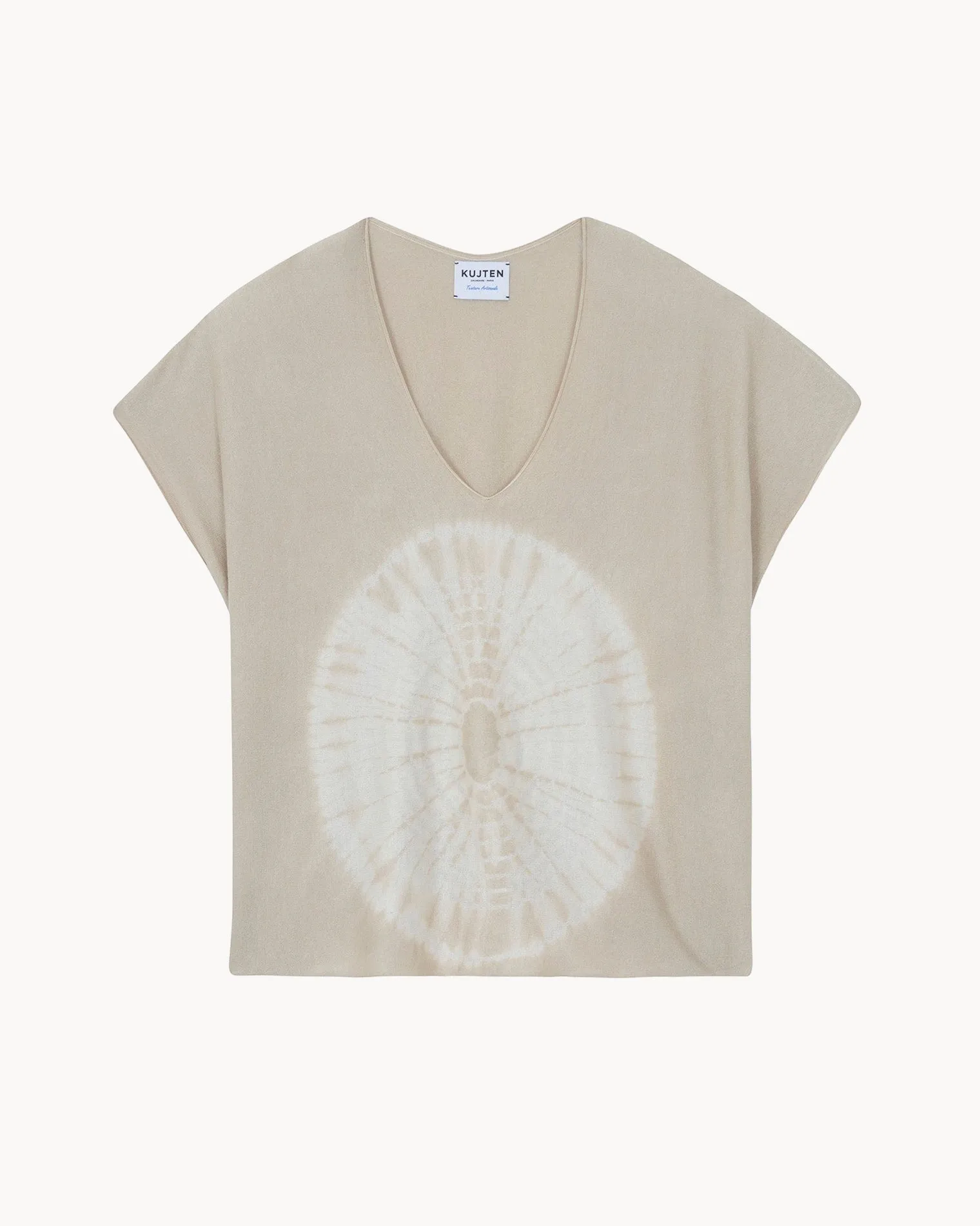 Top Nosy Circle beige organic sold by Kutjen