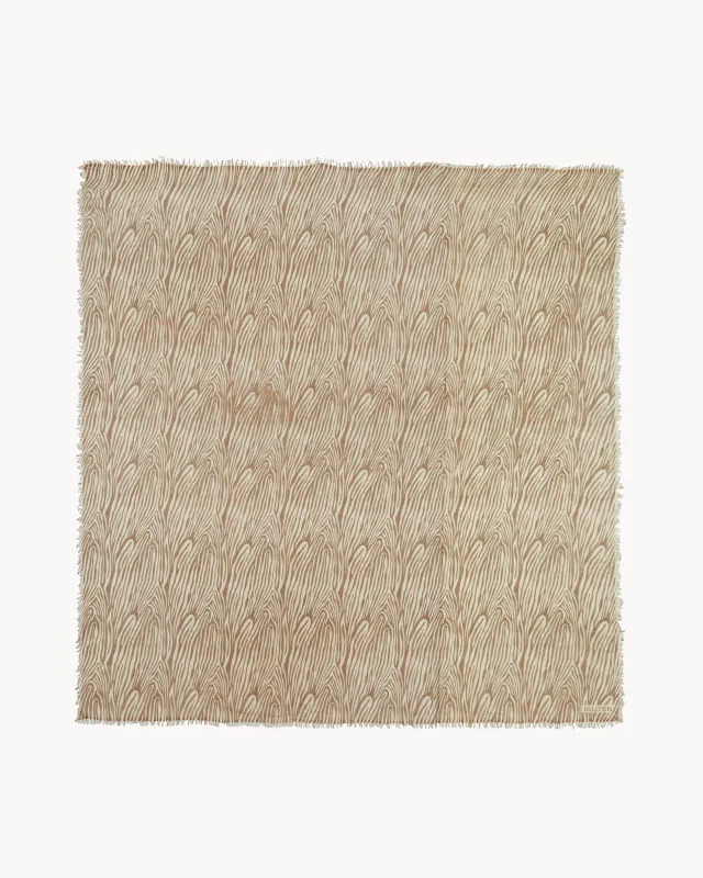 Très Grand Bandana Effy Uni Marbled taupe made by Kutjen
