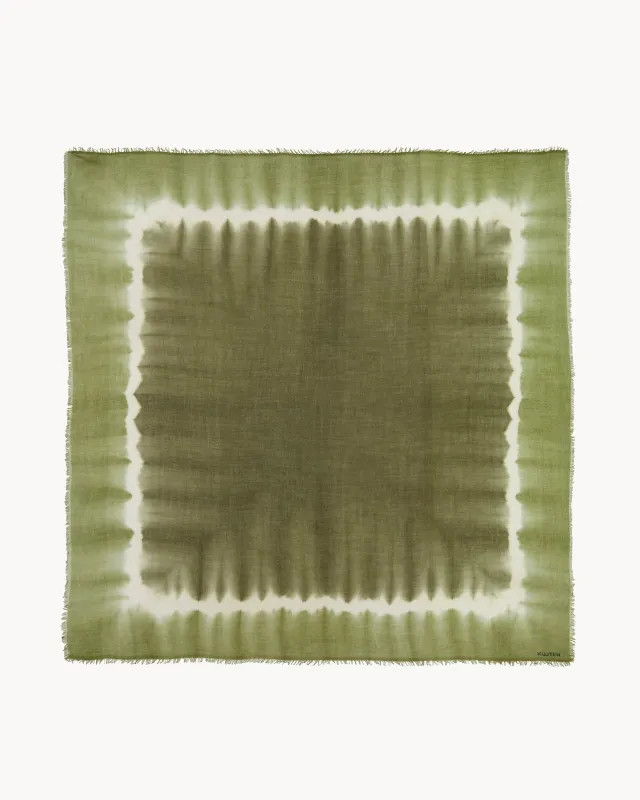 Très Grand Bandana Effy Uni Square Dye cactus made by Kutjen