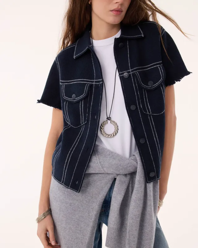 Veste Jessinda bleu marine foncé made by Kutjen