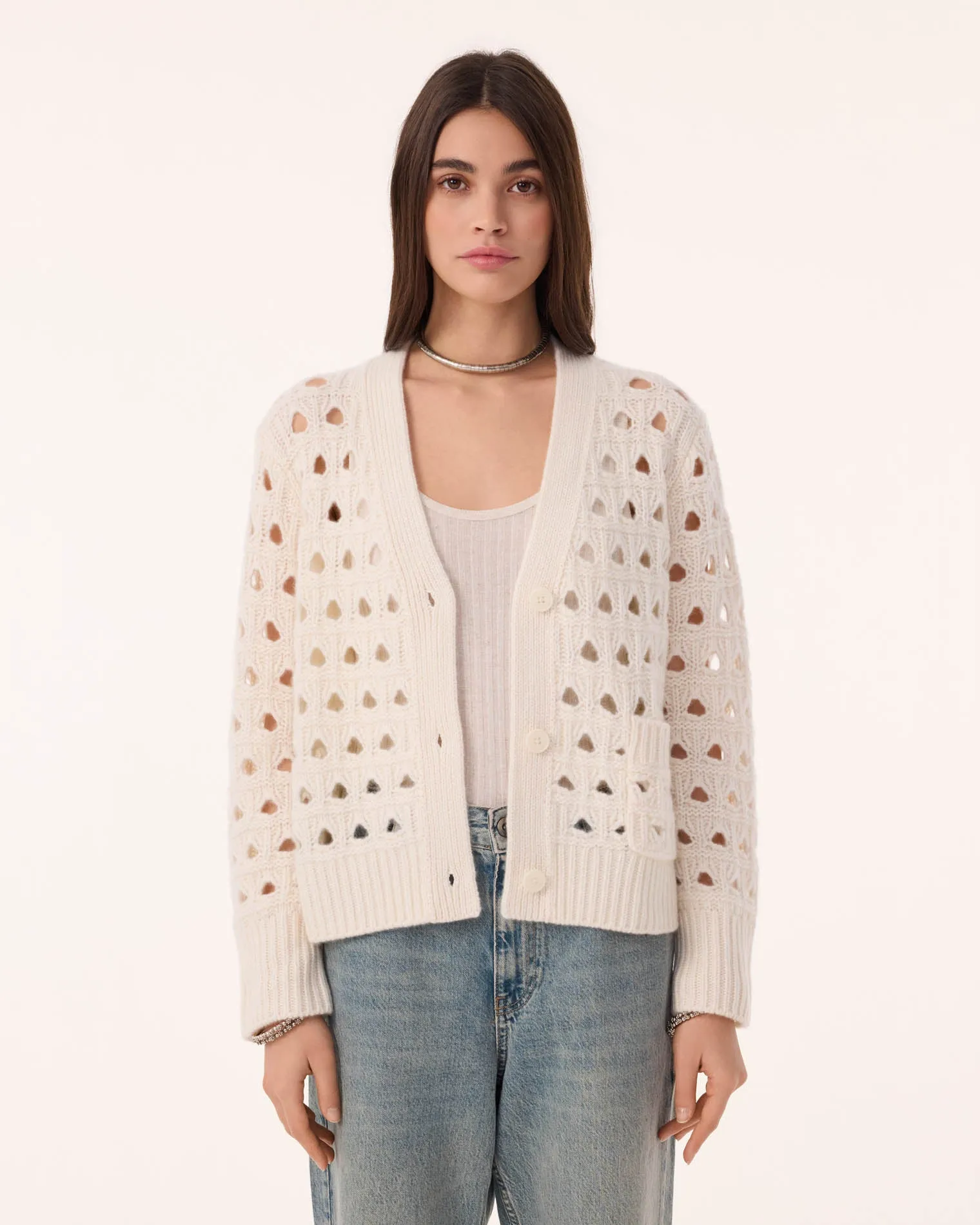 Cardigan Leocadia blanc sold by Kutjen product image thumbnail 2
