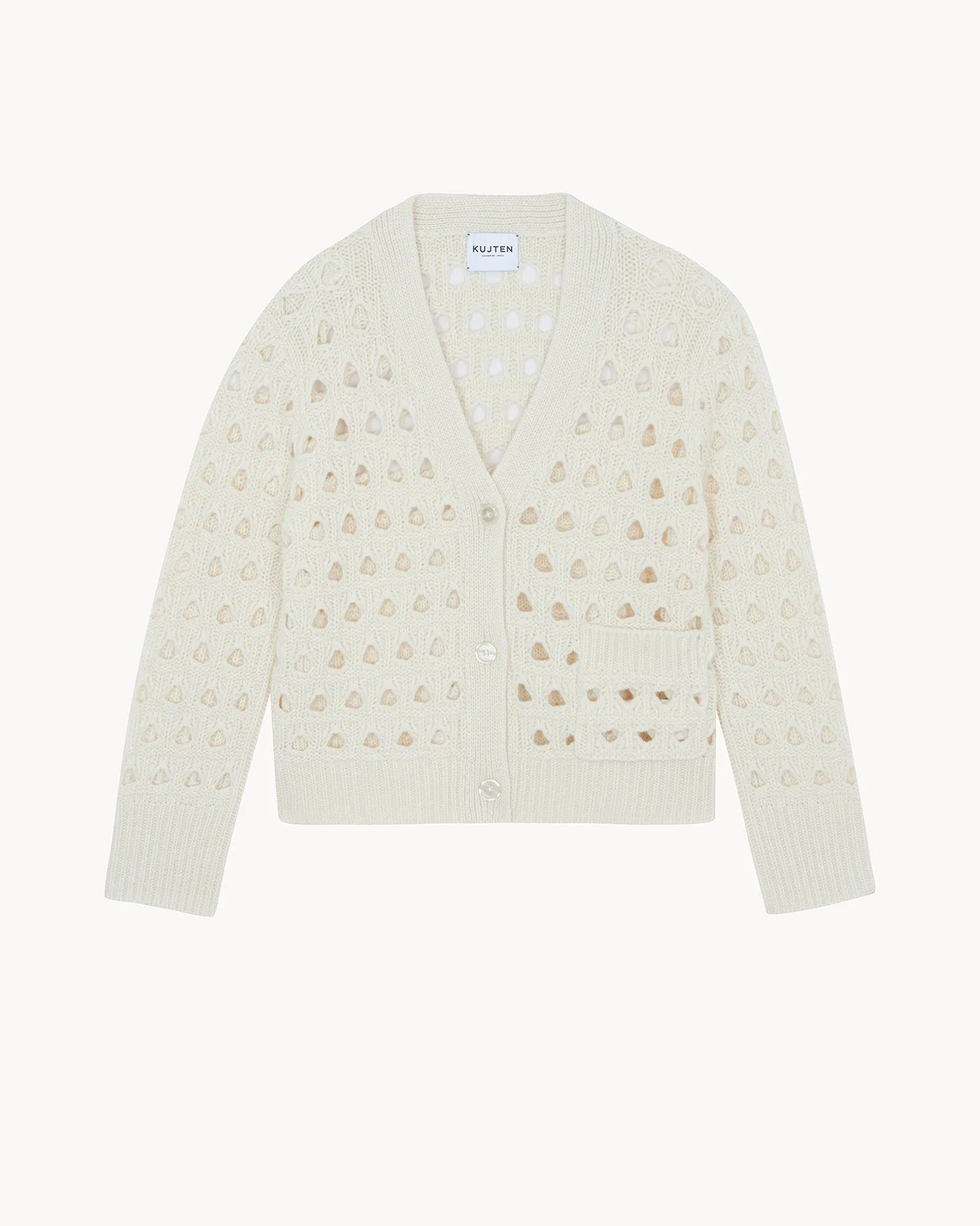 Cardigan Leocadia blanc sold by Kutjen product image thumbnail 4