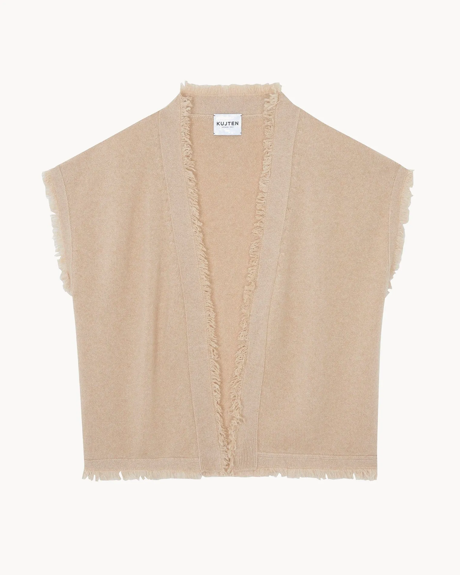 Gilet Nessa beige organic sold by Kutjen