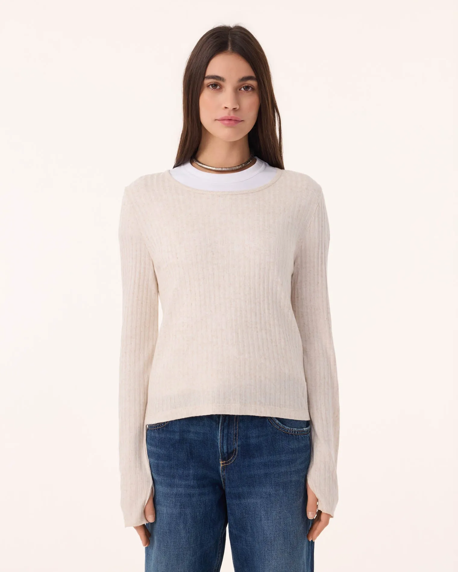 Pull Maori Linvi beige chiné sold by Kutjen product image thumbnail 2