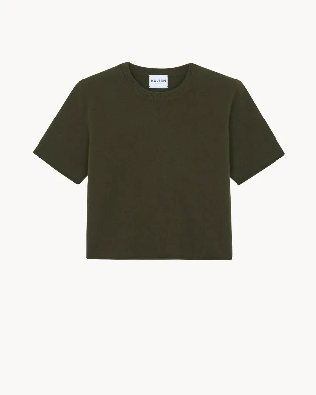 T-Shirt Uni vert kombu made by Kutjen