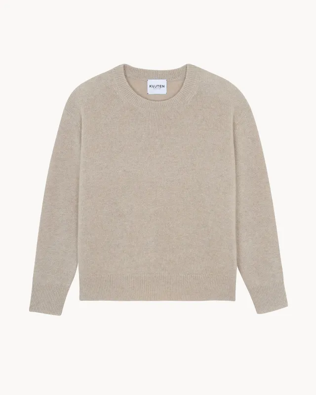Pull Hanna Linws beige chiné made by Kutjen
