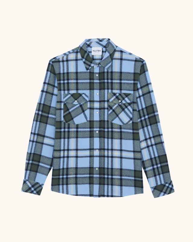 Chemise Timber Square celestial made by Kutjen