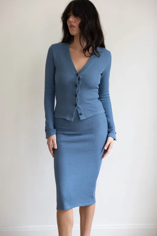 Cassatt Ribbed Knit Cardigan sold by Pari Desai