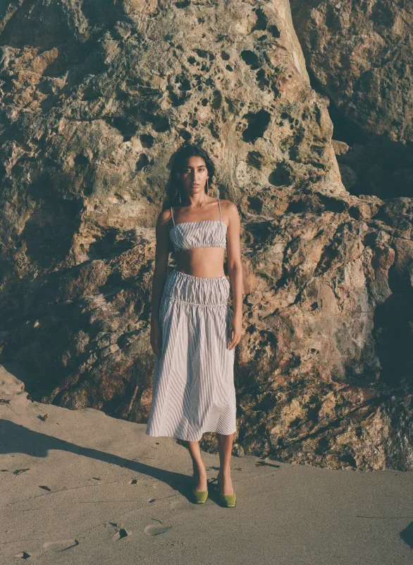 Elgan Striped Bralet made by Pari Desai