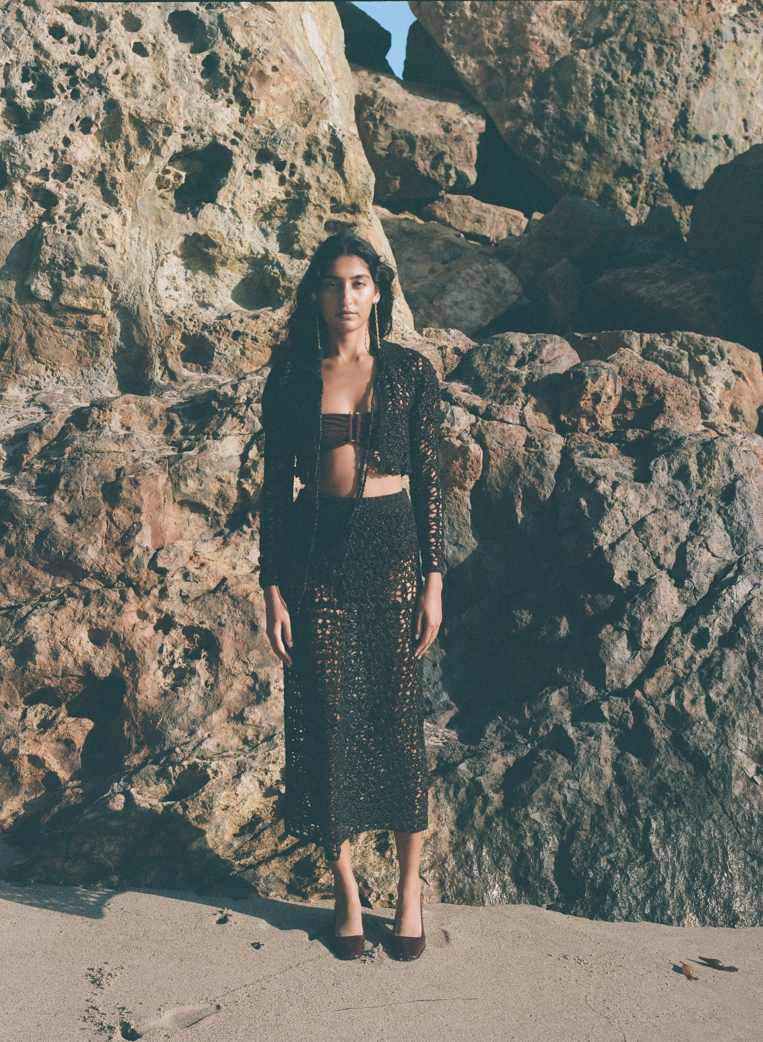 Soha Lace Crochet Midi Skirt sold by Pari Desai product image thumbnail 4