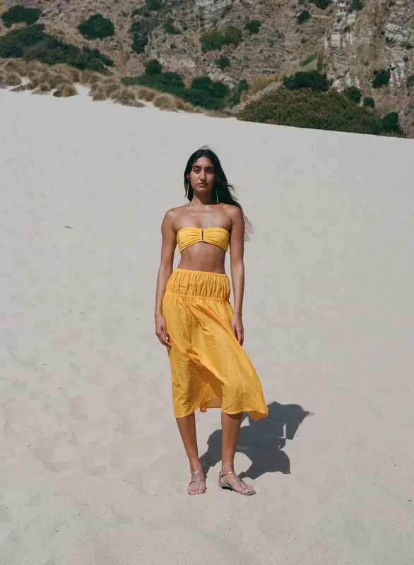 Luna Bandeau/High Waist Two Piece Swimsuit made by Pari Desai