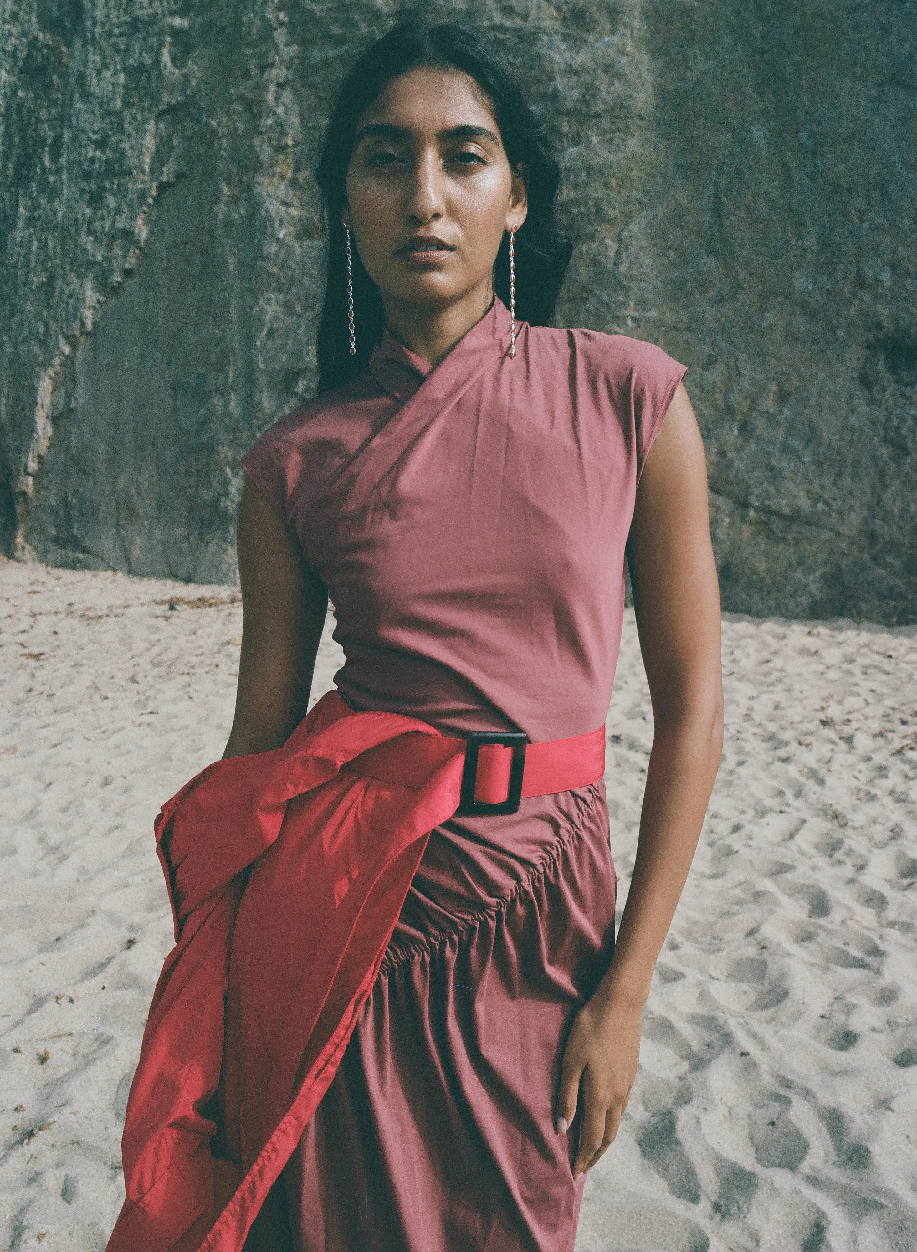 Vivienne Parachute Trench True Red sold by Pari Desai product image thumbnail 4