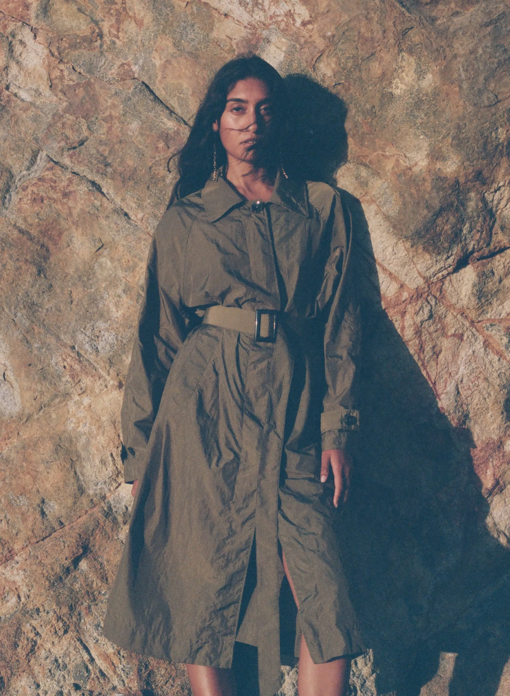 Vivienne Parachute Trench Olive sold by Pari Desai product image thumbnail 2