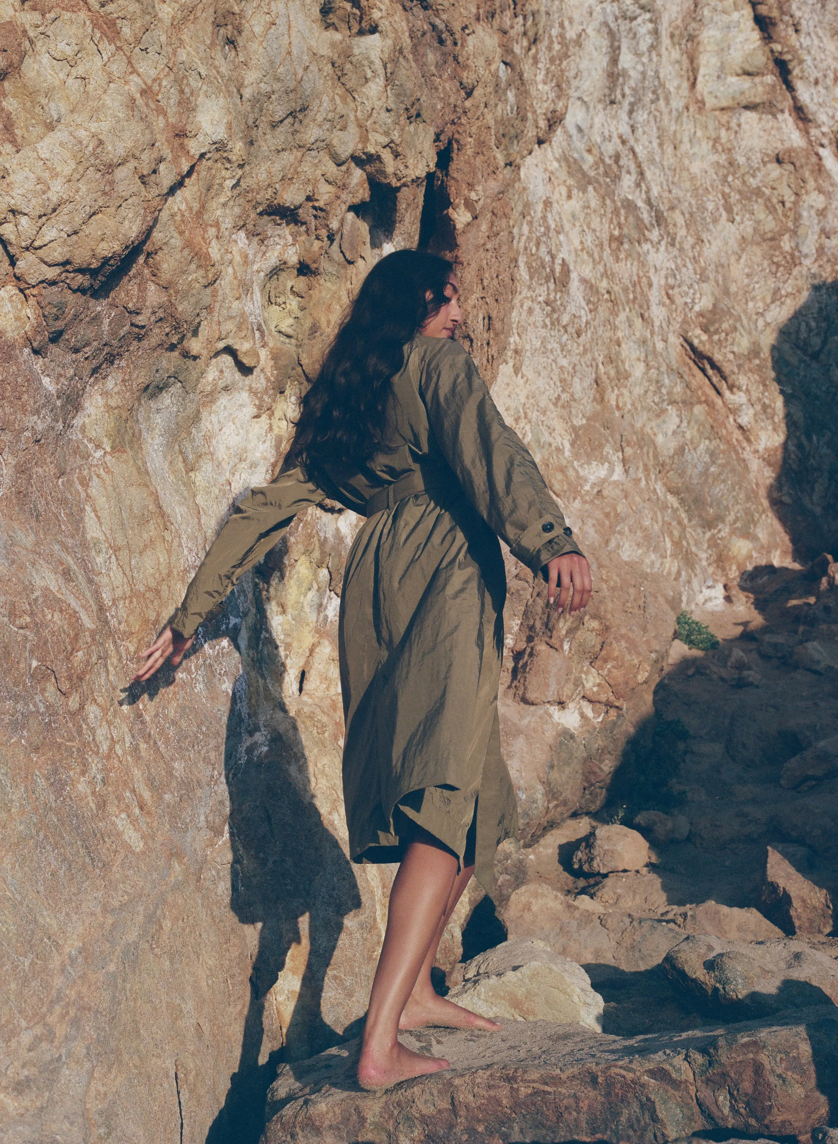 Vivienne Parachute Trench Olive sold by Pari Desai product image thumbnail 3
