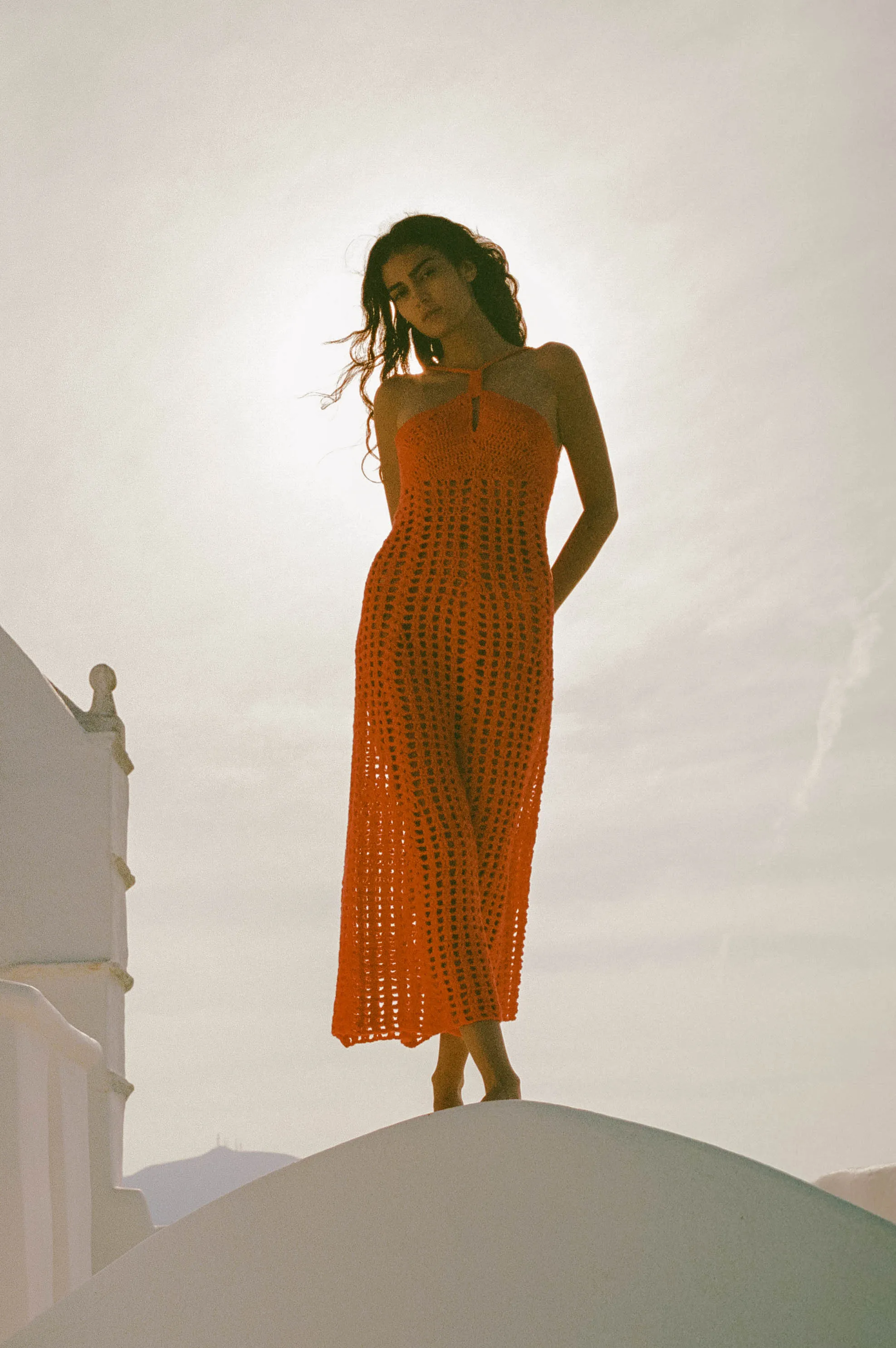 Palmira Dress - Vermilion sold by Pari Desai