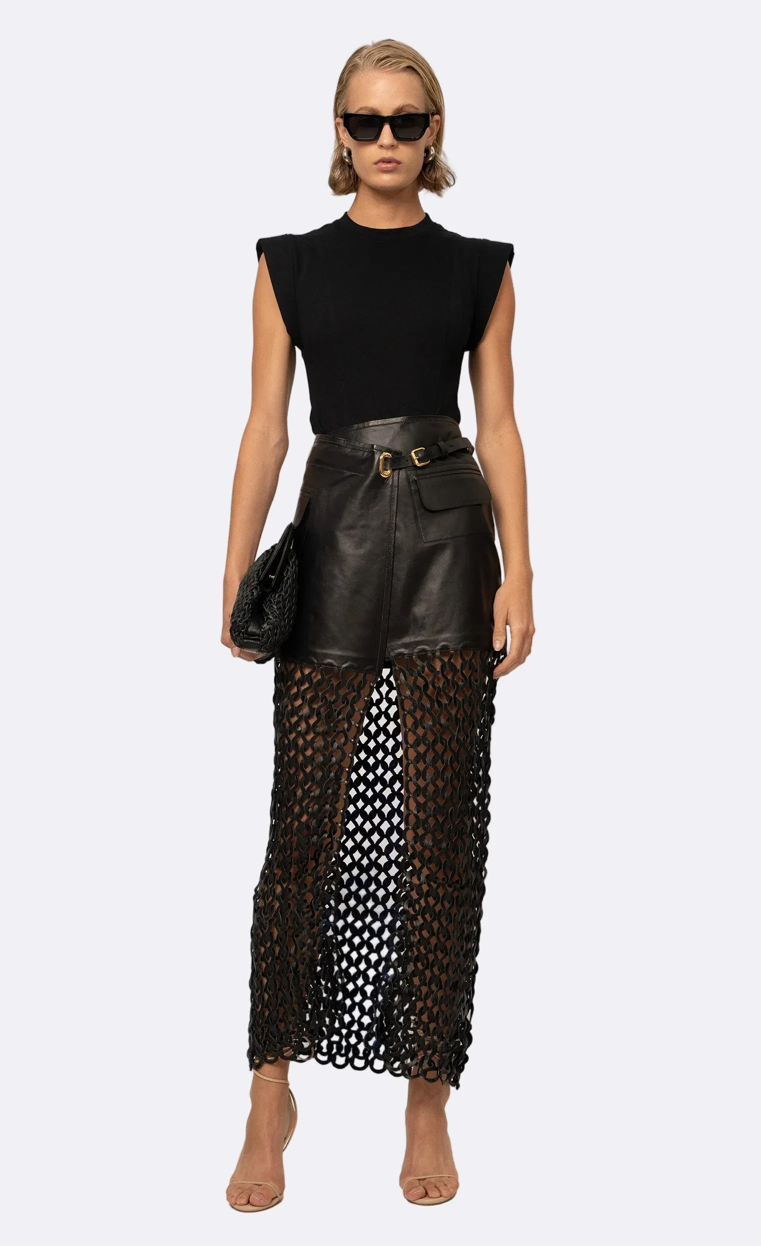 Kallan Skirt - Black sold by Nonchalant Label