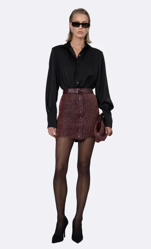 Kaiden Skirt - Bordeaux made by Nonchalant Label