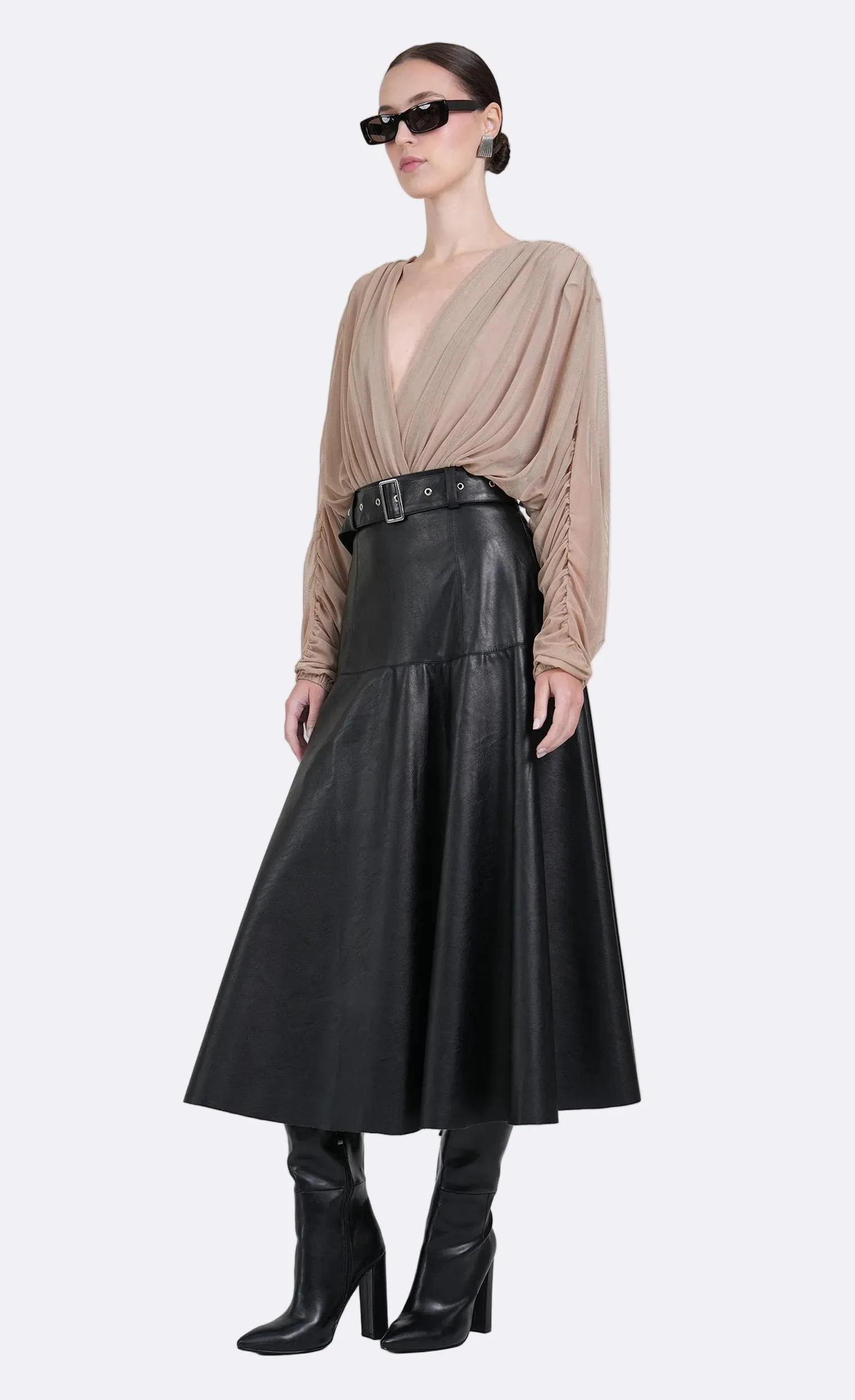 Pia Bodysuit - Taupe sold by Nonchalant Label product image thumbnail 3