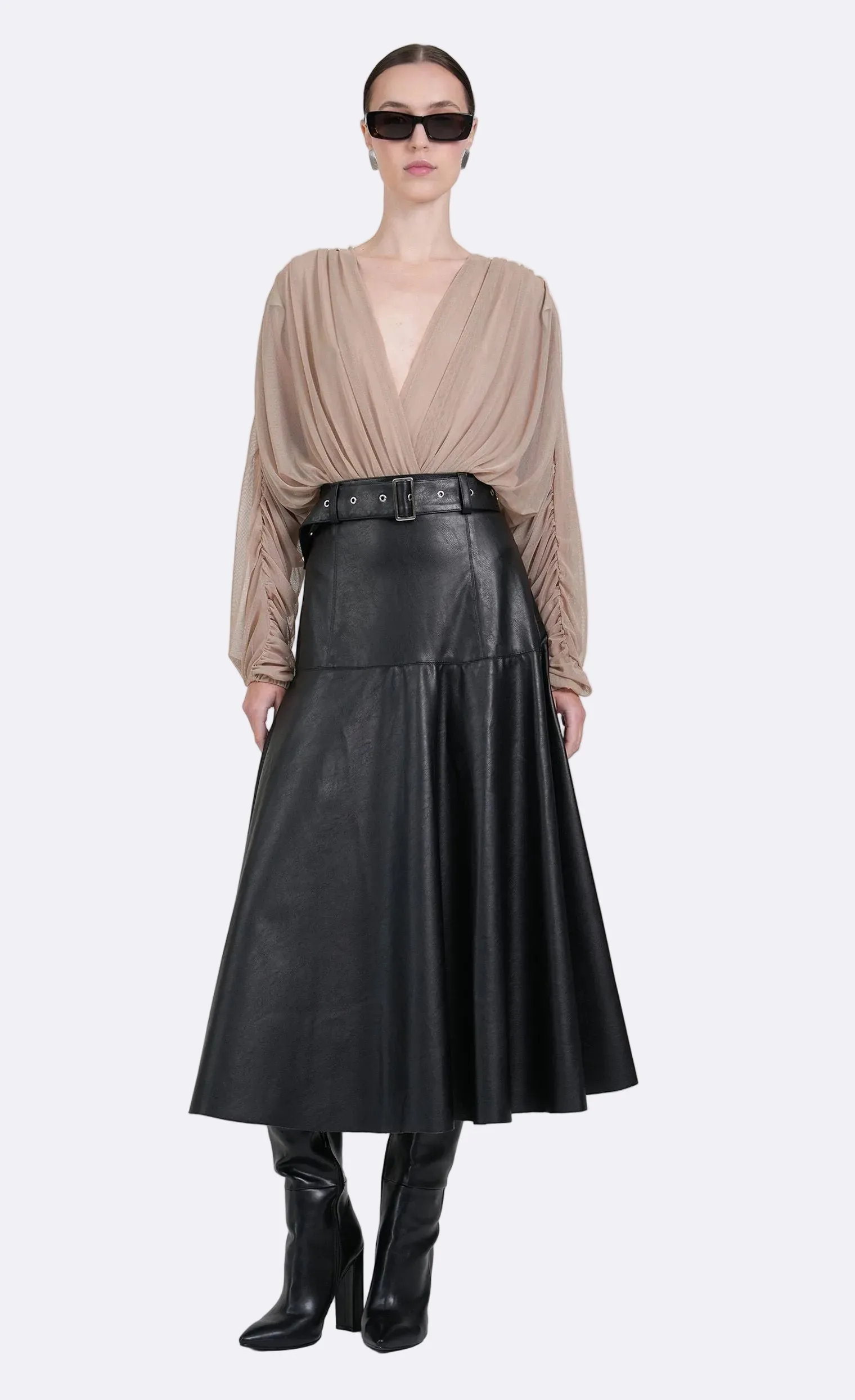 Pia Bodysuit - Taupe sold by Nonchalant Label product image thumbnail 2