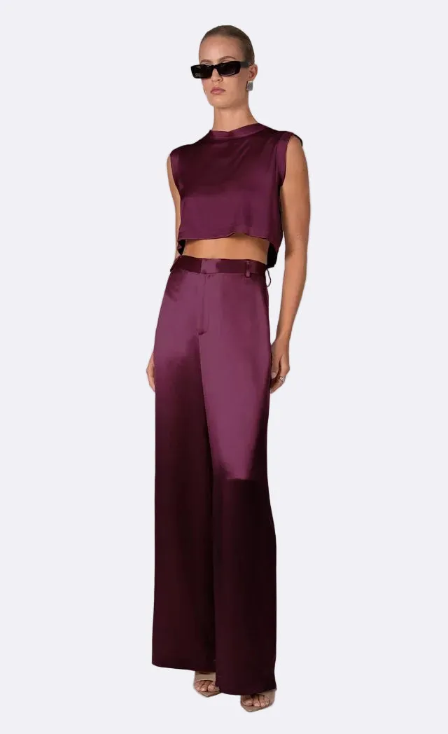 Esme Pant - Plum sold by Nonchalant Label product image thumbnail 2