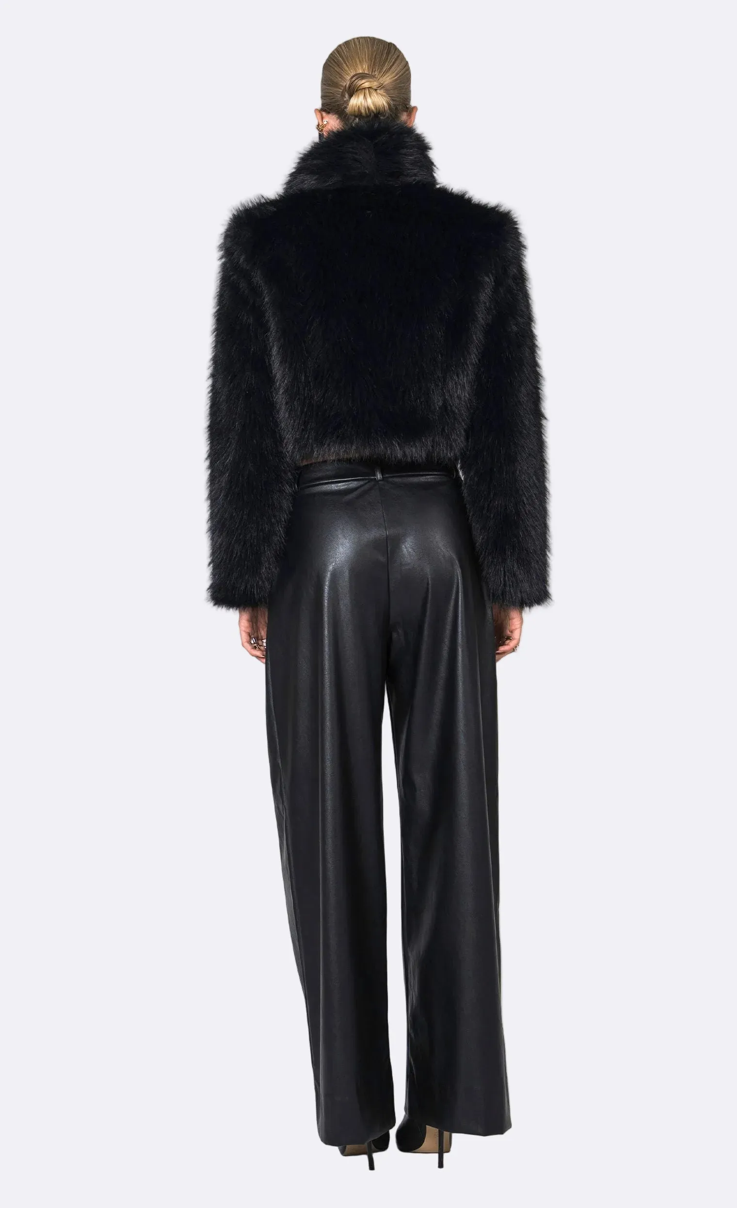Uma Faux Fur Jacket - Black sold by Nonchalant Label product image thumbnail 4