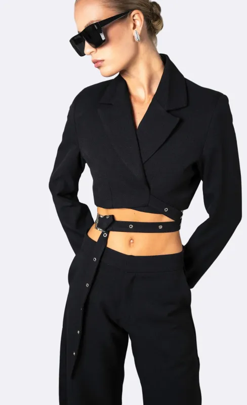 Della Cropped Blazer sold by Nonchalant Label