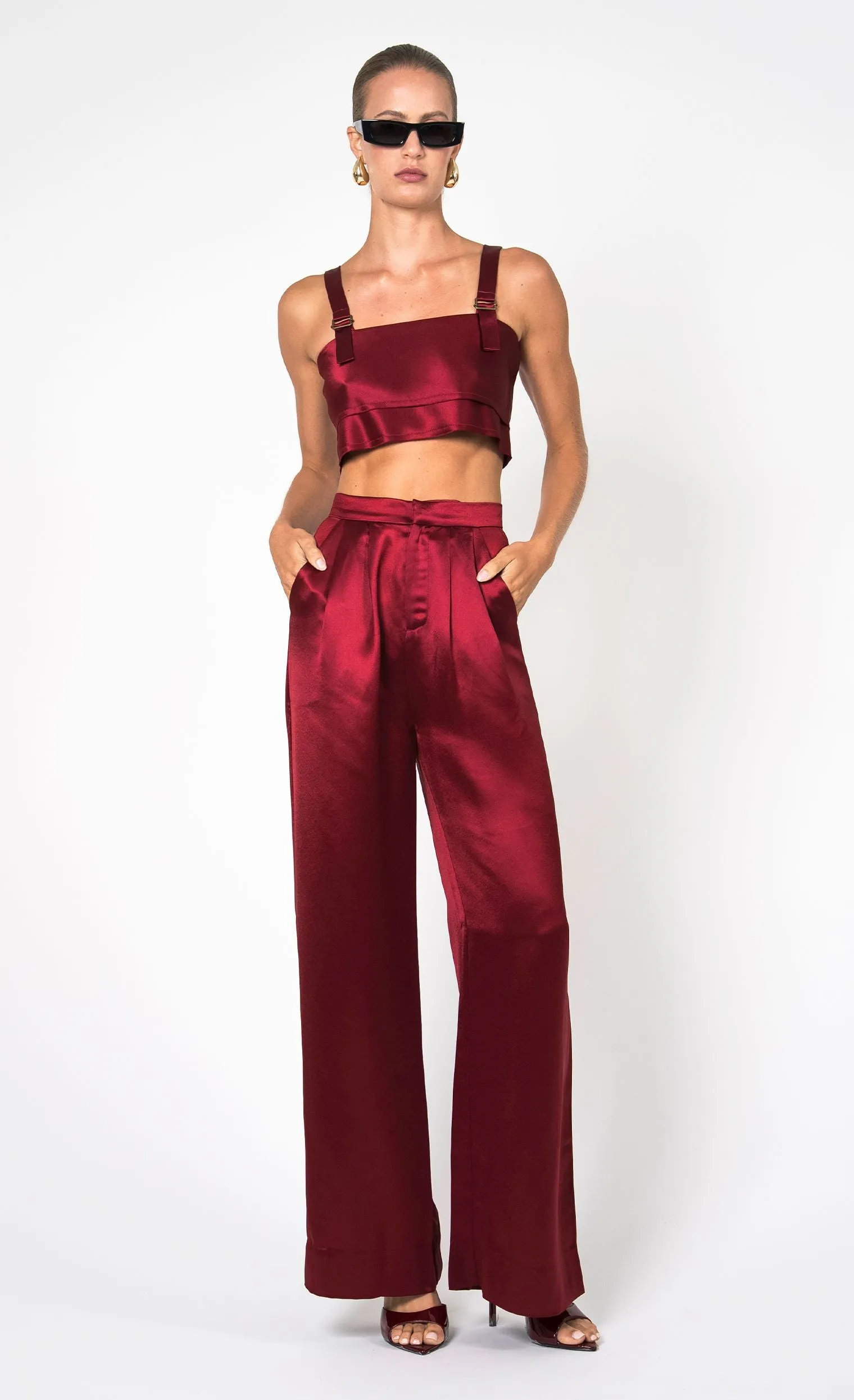 Paris Pant - Bordeaux sold by Nonchalant Label