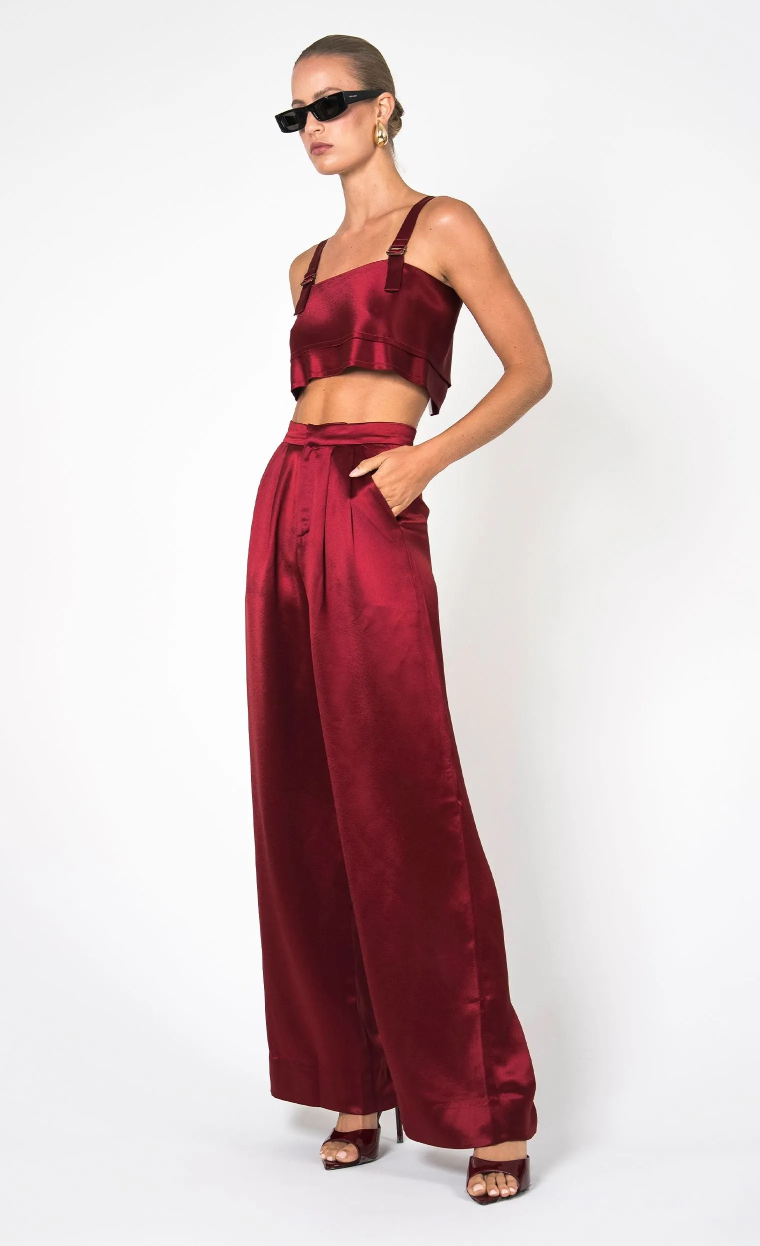 Paris Pant - Bordeaux sold by Nonchalant Label product image thumbnail 2