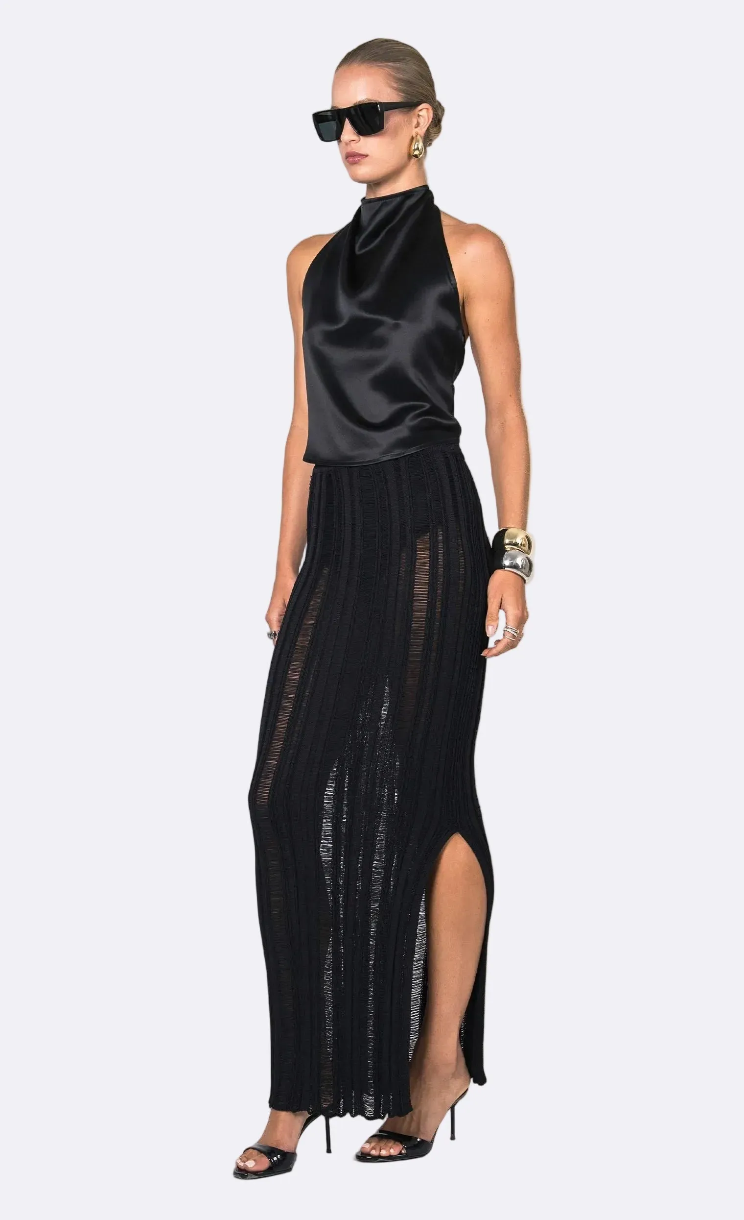 Lilia Skirt - Black sold by Nonchalant Label