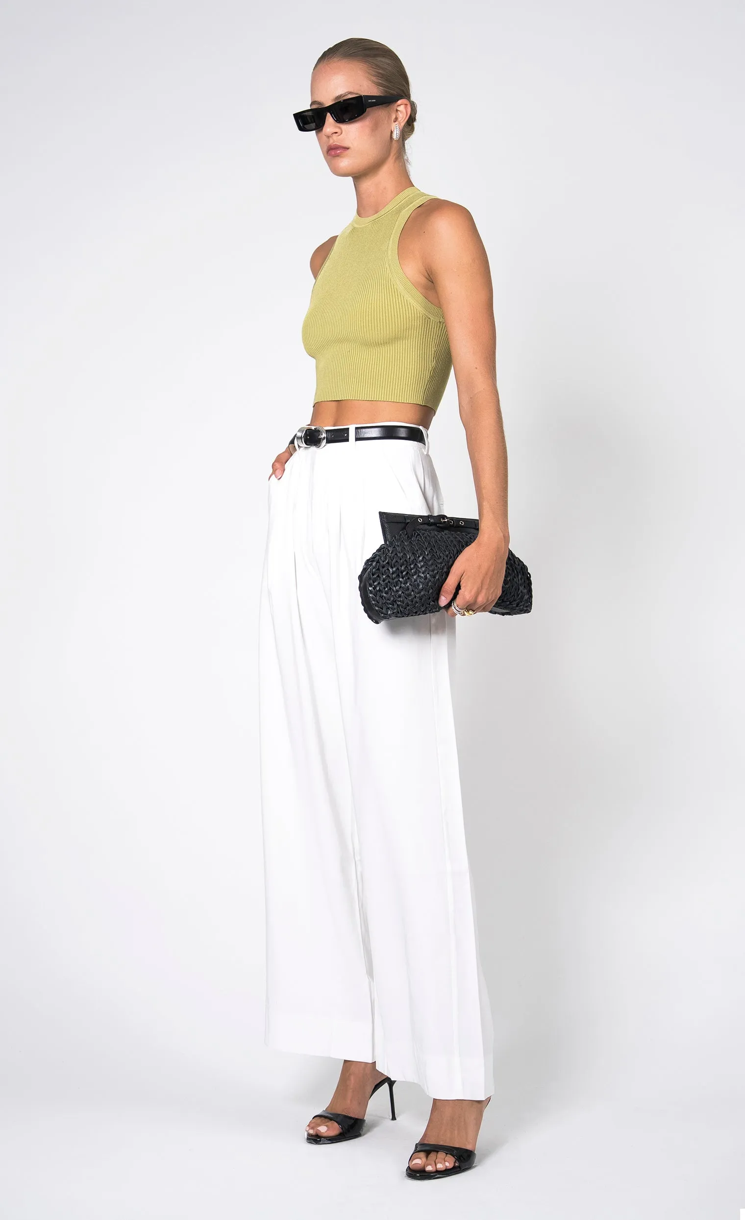 Mia Tank - Soft Green sold by Nonchalant Label product image thumbnail 3