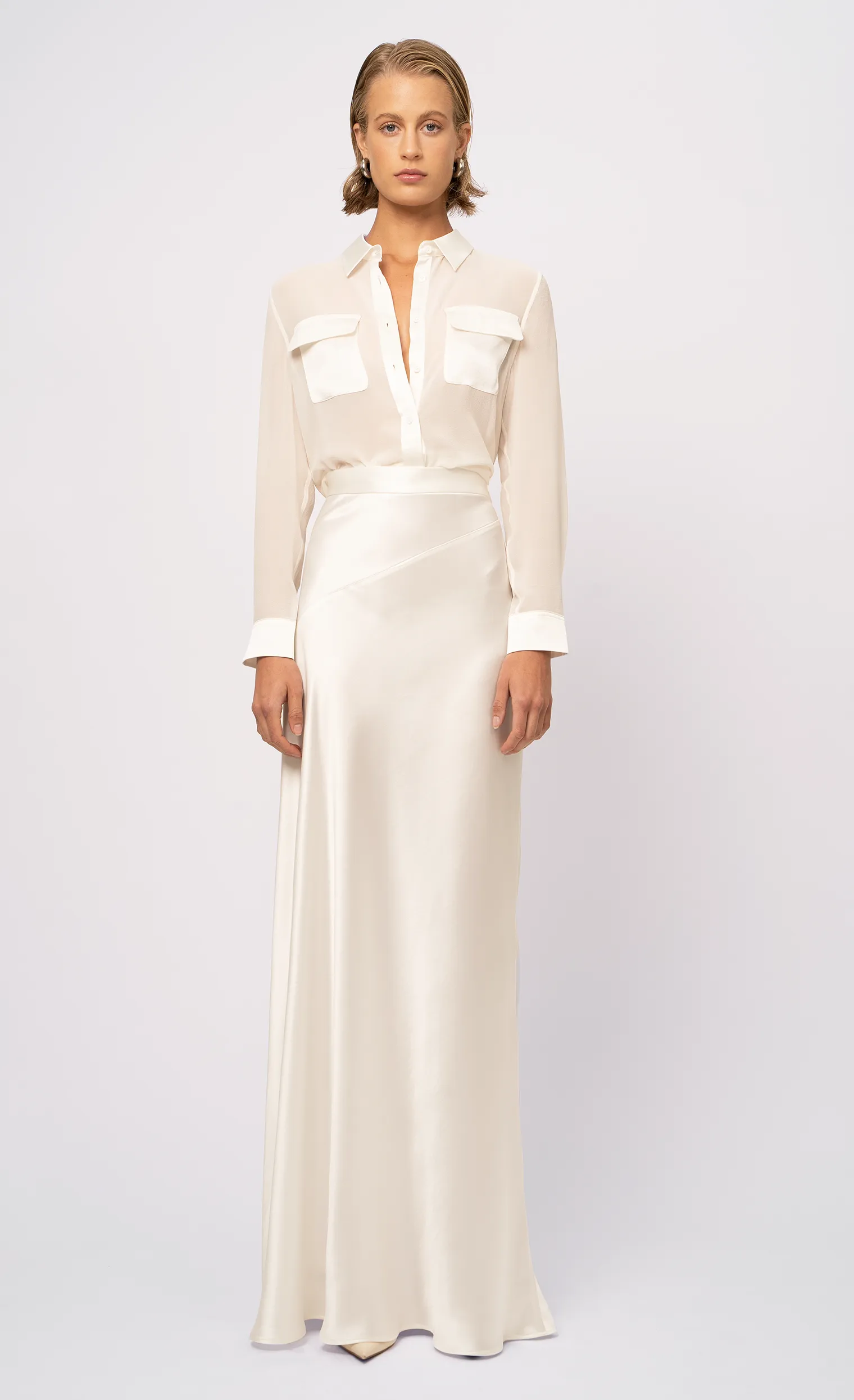 Lara Maxi Skirt - White sold by Nonchalant Label product image thumbnail 5