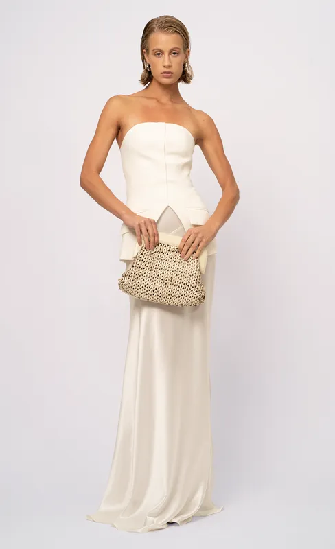 Lara Maxi Skirt - White sold by Nonchalant Label