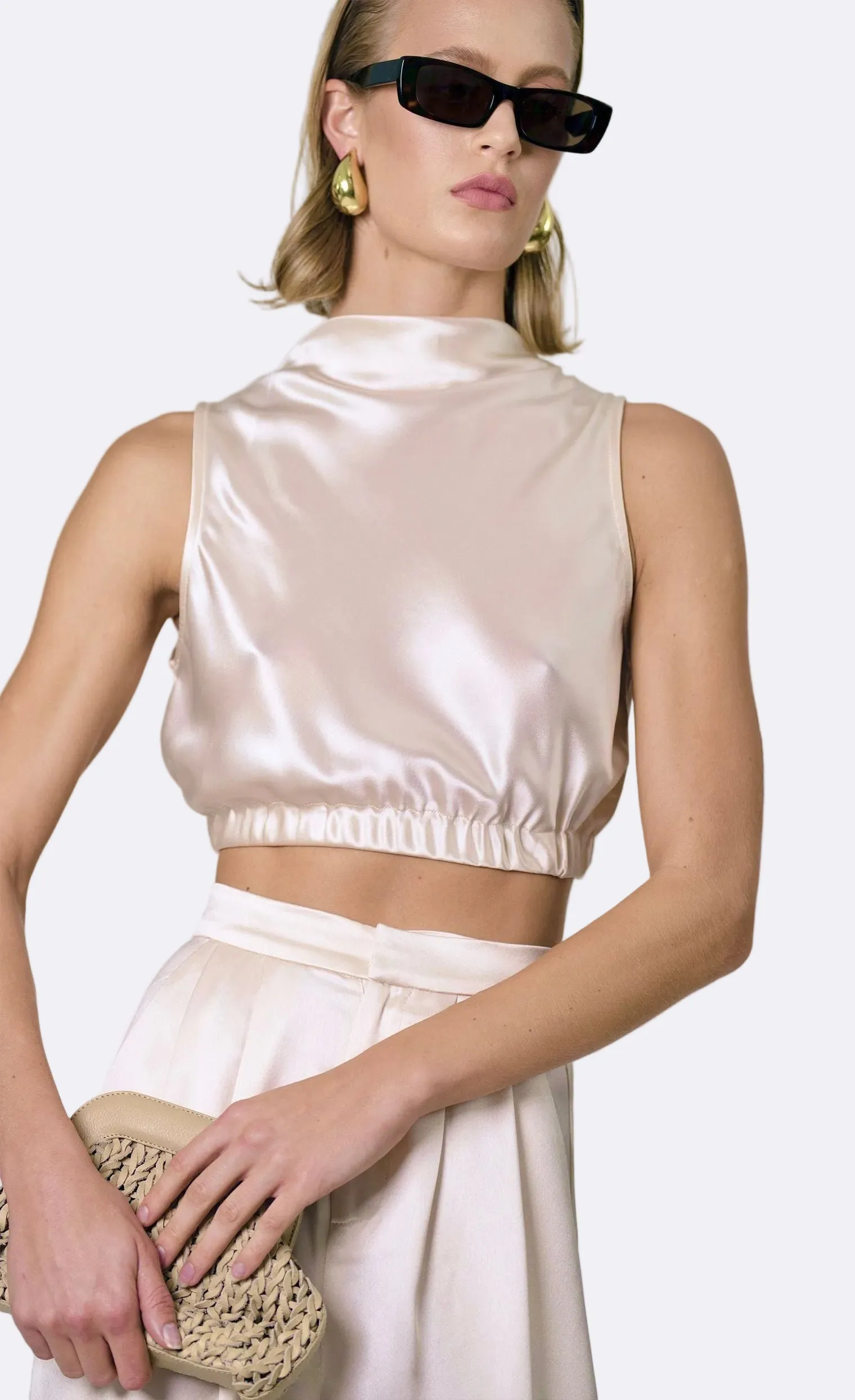 Reese Crop - Champagne sold by Nonchalant Label